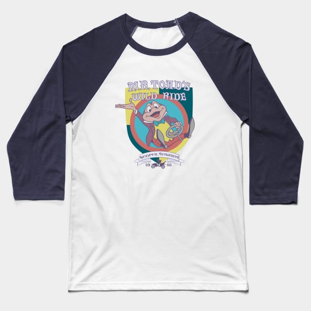 Mr. Toad's Wild Ride - 1955 Baseball T-Shirt by Morgan Jane Designs